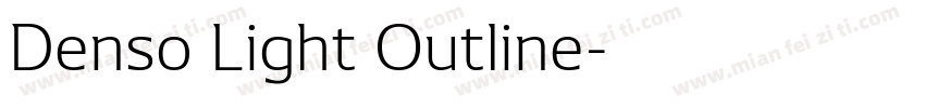 Denso Light Outline字体转换
